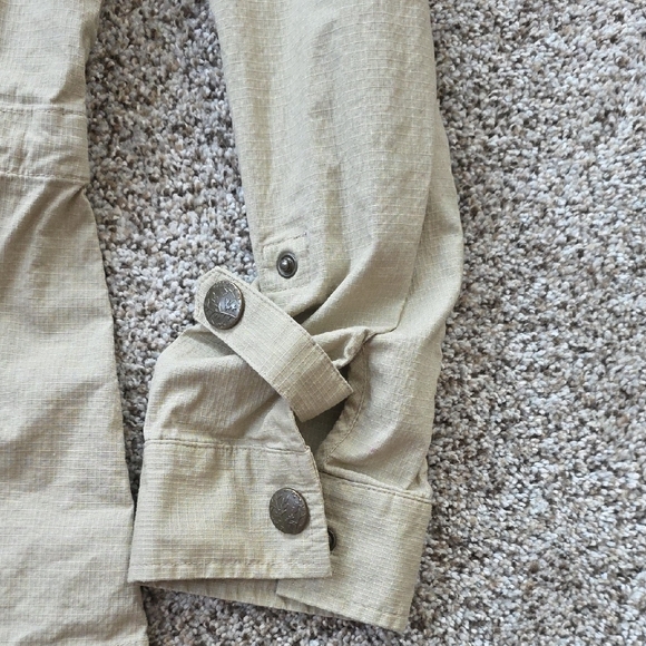 Casual Tan Utility Jacket for Women - Picture 5 of 7